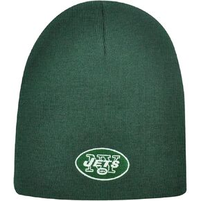 Reebok New York Jets Child/Kid's Green Cuffless Beanie Hat - NFL Youth Knit Skull Cap