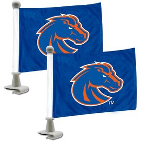 FANMATS 61896 Boise State Broncos Ambassador Car Flags - 2 Pack Mini Auto Flags, 4in X 6in, Perfect for Hood or Trunk