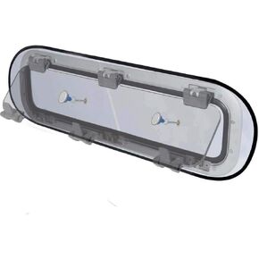 | Blackout Shade for Large Portlights | Blind with Ventilation for Best Sleep onboard | Combines 100% Blackout, Vent and Bug Screen | Easy to Set up (1335) Hatch is not Included.