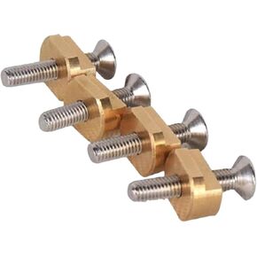 Hydrofoil Mounting T Nuts Brass Thread M6 Portable High Strength Removable Hydrofoil T-nuts Set Sturdy for Surfboard Hydrofoil Tracks Parts, M6 with screw