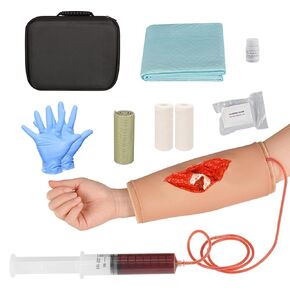 Open Fracture Wound Packing Trainer, Wound Dressing Training Model, Stop The Bleed Training Kit for Meidcal Education, Fourth