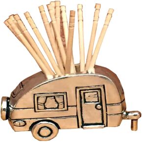Basic Spirit Décor Toothpick Holder - Camper - Toothpick Storage Gift, Unique Home Design Decoration For Home Kitchen Restourant