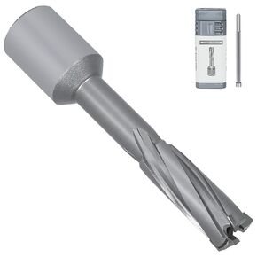 KEENTECH Carbide-Tipped Annular Cutter, 5/8" Diameter x 2" Depth, 3/4" Weldon Shank (2 Flat), High Speed Cutting TCT Mag Drill Bit with Pilot Pin for Harder Material, Stainless Steel, Cast Iron
