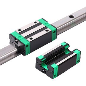 Square Linear Guideway Rail HGH20-59.06 inch / 1500mm +2Pcs HGH20 - CA Square Type Bearing Carriage Slider Block, Linear Motion Rail Rod Set Kit for CNC Machine and DIY Project