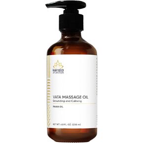 Kerala Ayurveda Pavan Oil - 6.8 Fl Oz | Herbal Daily Massage Oil | Nourishes Dry Skin | Ashwagandha Rich Oil | Promotes Sleep & Relaxation | Ideal for Balancing Vata Dosha