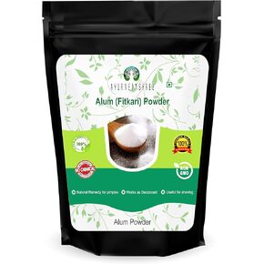 Alum Powder 100 Gm | Food Grade | Granulated Powdered Alum | Food Preservative Preserving Pickles | phitkari | Fitkari | 100% Only Alum powder | Potassium Alum Powder | Nothing Added