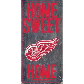 Fan Creations NHL Detroit Red Wings Unisex Detroit Red Wings Home Sweet Home, Team Color, 6 x 12