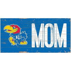 Fan Creations NCAA Mom Wood Sign, Kansas Jayhawks