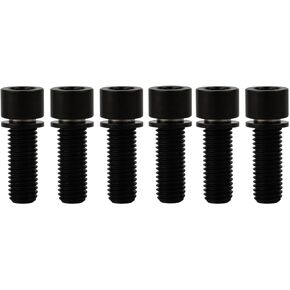 Titanium Bicycle Stem Bolts, M7x20mm, Hex Allen Head, with Washers, Pack of 6