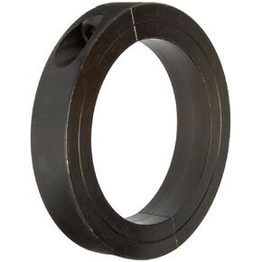 H2C-350 Black Oxide Plated Steel Two-Piece Recessed Screw Clamping Collar, 3 1/2" Bore Size, 4-3/4" Outside Diameter, 3/8"-24 x 1-1/4" Set Screw