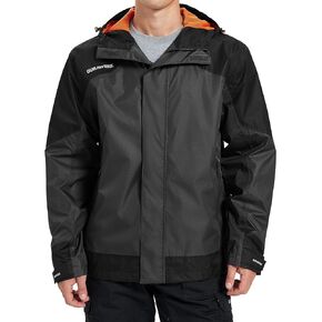 Water Resistant Jackets for Men Lightweight Windbreaker Jacket Hooded Mens Rain Jacket & Work Jackets for Men
