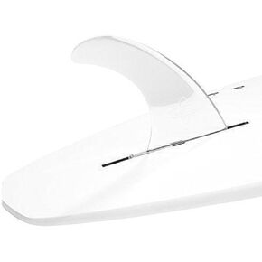 DORSAL Signature Surf SUP Single Center Fin for Longboard Surfboard Clear Polycarbonate