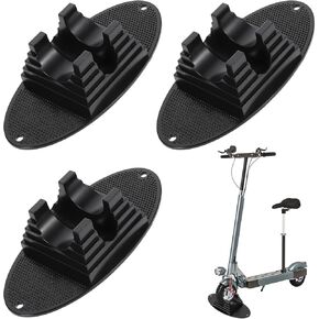 Tobeelec 3 Pcs Scooter Stand, Black Parking Kick Scooter Holder Stand Suitable for 95 mm to 120 mm Wheels, Multiple Scooter Rack Floor Scooter Storage Stable Base Organize Scooters Accessories