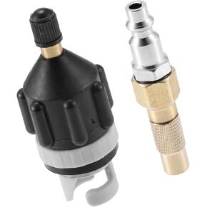 1 Set Paddle Board Valve Adapter with America Type Push Inflatable Nozzle for Compressor Paddle Board Dinghy Stand Up Paddle Board Inflatable Boat Replacement Car Parts