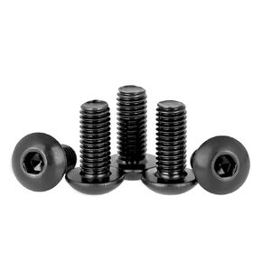 M5-0.8x30mm Button Head Screw and Bolt, M5 Scoket Cap Screws,M5x30mm Alloy Steel Bolts,Allen Hex Drive,Full Thread,Bright Finish,Coarse Thread, 40Pcs (M5x30mm-40)