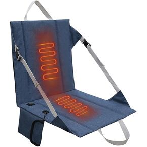 وسادة مقعد استاد قابلة للطي ومدفأة من ريدكامب مع ظهر مرتفع، مقعد مبيض خفيف الوزن محمول للتخييم في الهواء الطلق للتخييم والمشي لمسافات طويلة، أشرطة قابلة للتعديل (لا يوجد بنك طاقة) in Kuwait