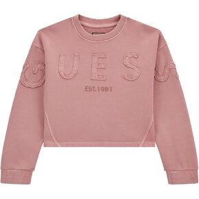 GUESS Girls' Eco Oversize Long Sleeve Active Sweatshirt