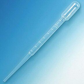 Globe Scientific 138070-500 Transfer Pipet, General Purpose, 5.0 mL, Graduated to 2.25 mL, 150 mm Size, 6.5 mm Height, 6 mm Wide, 11 mm Length, Polyethylene (PE) (Pack of 500)