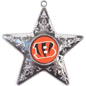 NFL Cincinnati Bengals Silver Star Ornament