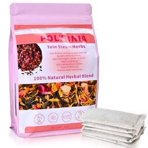 Yoni Steam Herbs for Cleansing and Tightening, 100% Organic V Steam Herbs for Yoni Steaming, Menstrual Support, PH Balance (Pure Plant Formula Has No Perfume and Strong Fragrance)