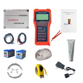 TUF-2000H Ultrasonic Flow Meter Flowmeter Water Flowmeter with TM-1 Clamp on Transducer for DN50-700mm Pipe