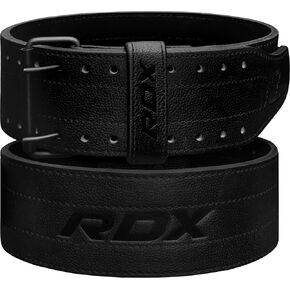 RDX IPF Compliant Powerlifting Belt 13mm and 10mm, USAPL USPA and IPL Competition Level Genuine Leather 4" Gym Belt for Heavy Weight Lifting Deadlift Squats and Strongman Strength Training, Men Women