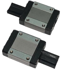 MGN15 C Carriage Block Bearing Ball Slider Block Long Style Black 2Pcs for 15mm MGN15 Miniature Linear Motion Sliding Guide Rail MR15 for CNC and 3D Printer