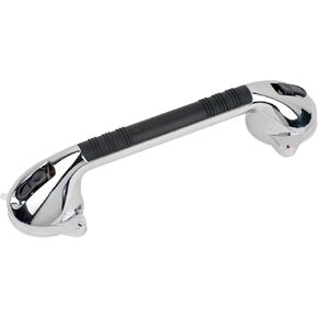 DMI Suction Cub Grab Bars for Bathroom, Shower Grab Bar, Shower Handles for Elderly, Grab Bars for Bathtubs and Showers, Suction Grab Bar for Shower, Tub Grab Bar, Chrome 16 Inch