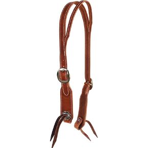 Horse Harness Leather Adjustable Split Ear Headstall Bridle w/Tie Ends 975H330