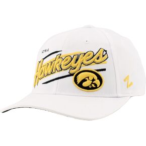ZHATS Standard NCAA Officially Licensed Hat Competitor Retro Upshot, White, One Size