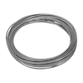 uxcell 1/8" (3mm) 50ft (16m) 304 Stainless Steel Cable Wire Rope 7 x 7 Strands Core PVC Coated Aircraft Wire for Construction Outdoors Marine Rigging Decking Railings