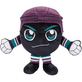 بليشر كريتشرز كالغاري فليمز 8 بوصة NHL Kuricha Hockey Puck من القطيفة - قطيفة ناعمة مستوحاة من تشيبي
