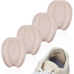Thinp 2 Pairs Tongue Pads for Shoes Self Adhesive Shoe Tongue Pad Soft Shoe Tongue Pads for Men Women Non Slip Tongue Cushion Insert for Loose Shoe,Beige