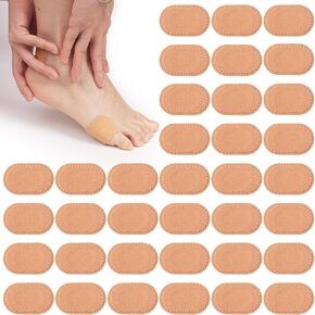 36pcs Bunion Cushion Protectors, Comfortable Adhesive Pads Lessen Friction, Moleskin Anti-Slip Waterproof Foot Patches, Big Toe Pain Relief Patches Feet Callus Pads for Women Men
