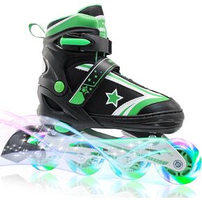 Inline Skates for Boys Girls, Adjustable Kids Roller Skates for Beginner