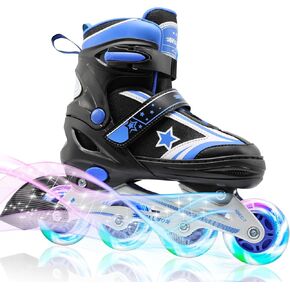 Inline Skates for Boys Girls, Adjustable Kids Roller Skates for Beginner