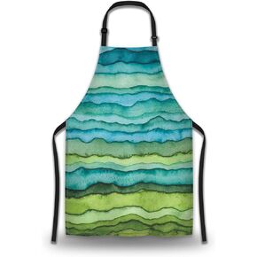 Garden Apron for Women Sunset in Venice Fun Aprons for Men for Kitchen Cooking Restaurant BBQ Painting Crafting Gardening 27" (W) x 31" (H), Waterproof Apron