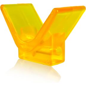3" Boat Trailer Y Bow Stop, V Bow Stop fits 3" Bracket with 1/2" Shaft (Yellow)