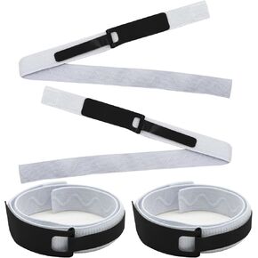 Foley Catheter Holder Urinary Legband Holder 4 Pcs Elastic Catheter Leg Strap with Silicone to Reduce Slipping Foley Catheter Stabilization Device for Men Women (Grey)