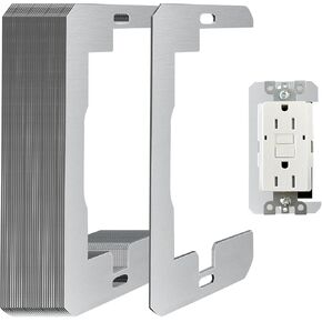 30 Pcs Wall Plate Spacer, Metal Single Gang Flush Fit Device Leveling Plates- Receptacle Spacers Shims Leveler for Wall Outlet Repair And Loose Electrical Outlet Switch Fix