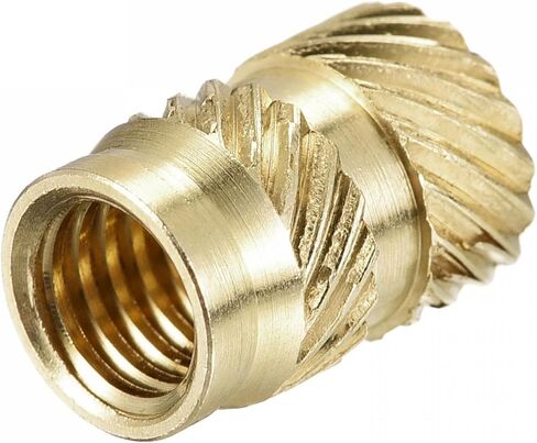 TOP-VIGOR 30Pcs M6 3D Printing Brass Nuts, M6 x 12mm x 8mm OD Thread Inserts Knurled Brass Nut, Female Thread Knurled Heat Embedment Nuts for 3D Printing in Saudi Arabia