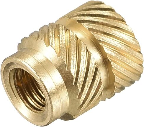 TOP-VIGOR 30Pcs M6 3D Printing Brass Nuts, M6 x 12mm x 8mm OD Thread Inserts Knurled Brass Nut, Female Thread Knurled Heat Embedment Nuts for 3D Printing in Saudi Arabia