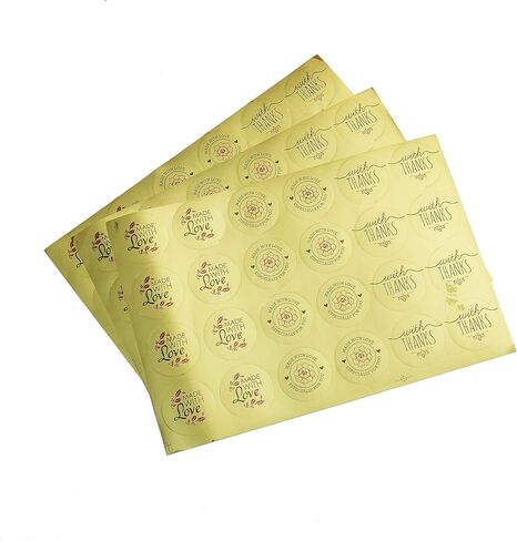 JOYIN 24 Pcs 8X8X2.5 inch Kraft Paper Holiday Christmas Thanksgiving Bakery Boxes Pastry Cookie Boxes with Stickers in Saudi Arabia
