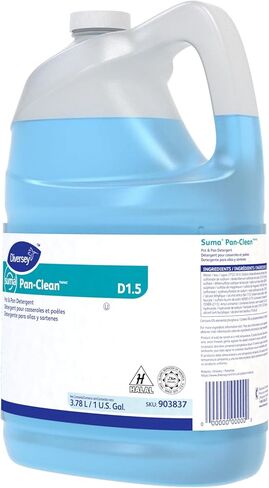 Diversey Suma 903837 Pan-Clean، منظف للأوعية والأواني العامة، D1.5، 4 × 1 جالون/3.78 لتر (عبوة من 4) in Kuwait