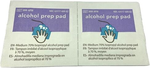 Reliamed Cardinal Health Sterile Alcohol Wipes, 2-Ply, Medium, 100 count in Saudi Arabia
