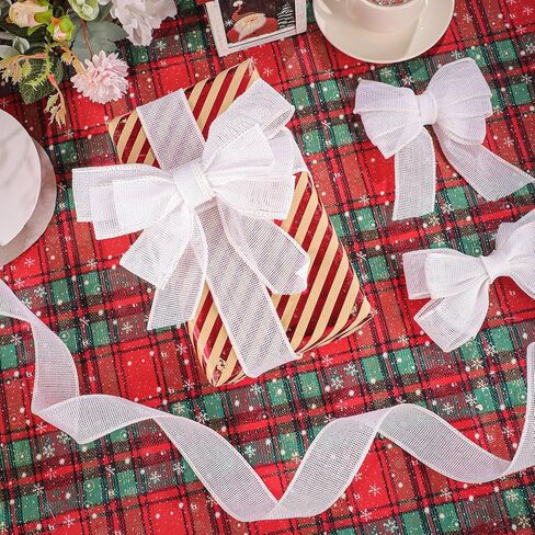 Burlap Ribbon 20 Yards 1-1/2 Inch Natural Jute Ribbon for Bows Wreaths Crafts Flower Bouquet Gift Wrapping Wedding Decoration in Saudi Arabia