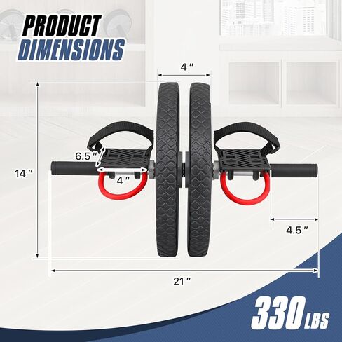 MADOG Ab Roller Wheel for Abdominal and Core Strength Training, Home Gym Abs Roller for Men Women in Kuwait