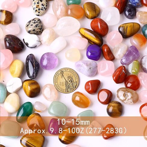 Natural Tumbled Stones and Crystal Bulk 10 OZ Amethyst Pilished Stones Set for Healing Reiki Meditation Home Decoration Stone Size 10-15MM in Kuwait