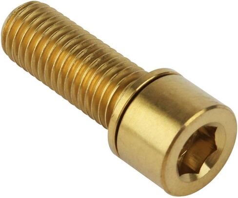 مسامير جذع الدراجة من التيتانيوم، M7x20mm، رأس سداسي ألين، مع غسالات، عبوة من 6 قطع in Saudi Arabia