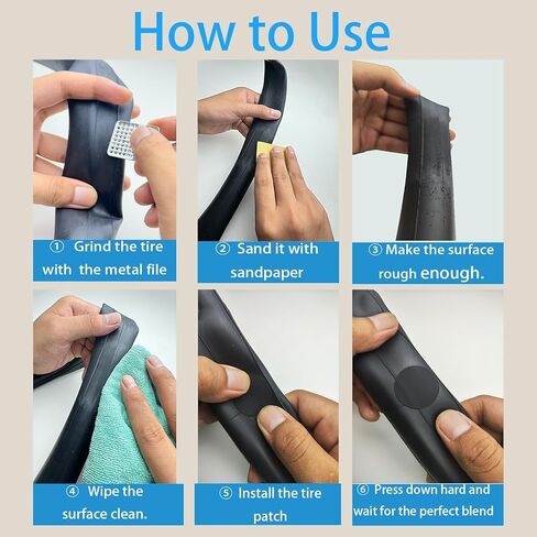 طقم إصلاح إطارات الدراجة. طقم إصلاح الدراجة مكون من 36 قطعة، 30 قطعة من الرقع الملصقة مسبقًا، وعرموش معدنية ورافعة. مناسبة للطرق والجبال وBMX والدراجات النارية ومجموعة رقعة إطارات الدراجة in Kuwait